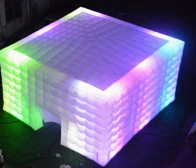 Inflatable nightclub multi-color